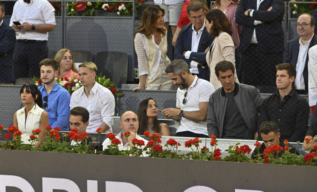 Aitana y Miguel Bernardeau en el Mutua Madrid Open de tenis