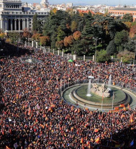 La manifestación del 18-N contra la amnistía, en imágenes