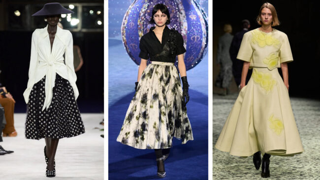 El 'new look' resurge y vuelve a poner de moda las siluetas femeninas de los años cincuenta
