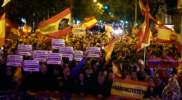 Séptimo día de protestas en Ferraz contra la amnistía: la Policía las disuelve con cargas