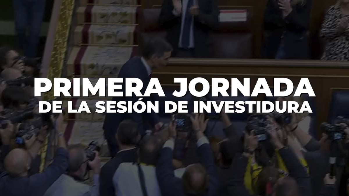 Primera sesión del debate de investidura