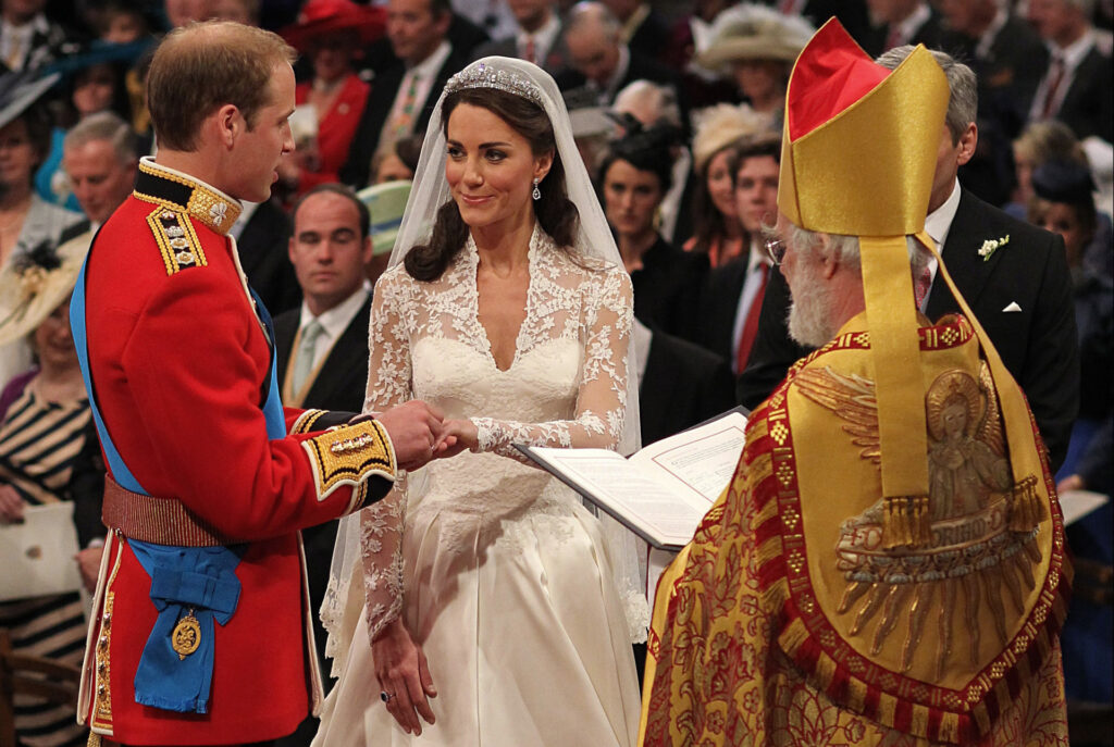 Kate Middleton y su romántico vestido de boda. 