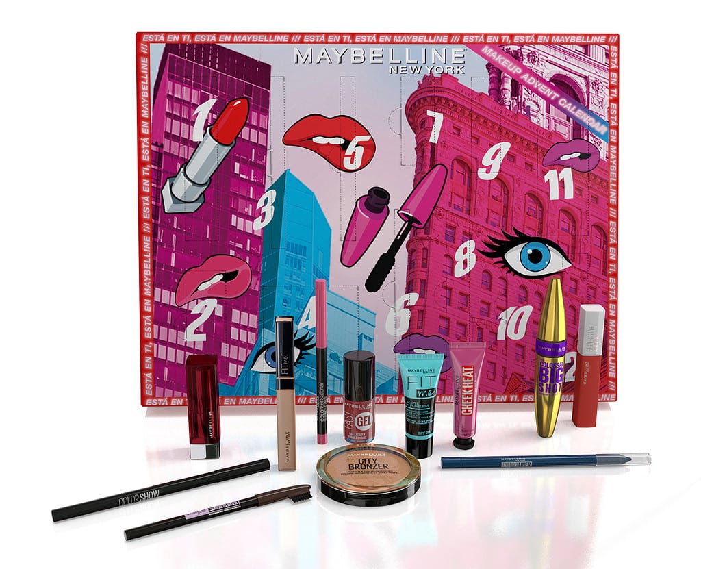 Calendario de maquillaje de Maybelline New York. (PVP: 50€)