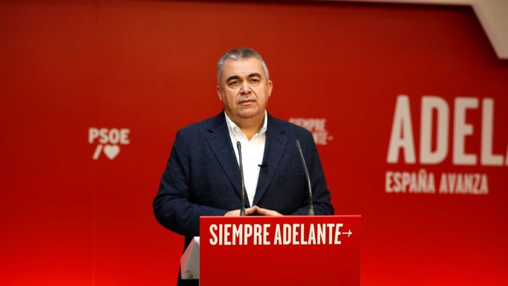 Santos Cerdán, número tres del PSOE y encargado de las negociaciones con Puigdemont en Suiza