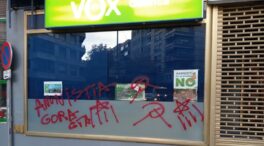 La sede de Vox en Cuenca aparece con pintadas a favor de ETA y de la amnistía