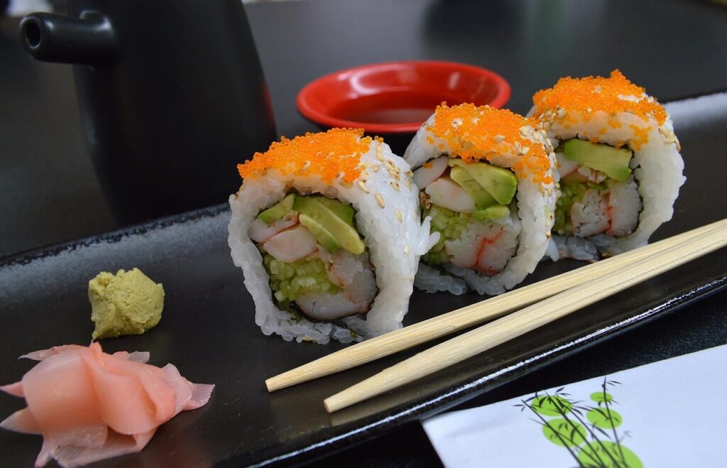 El wasabi, una especia japonesa comúnmente usada en el sushi