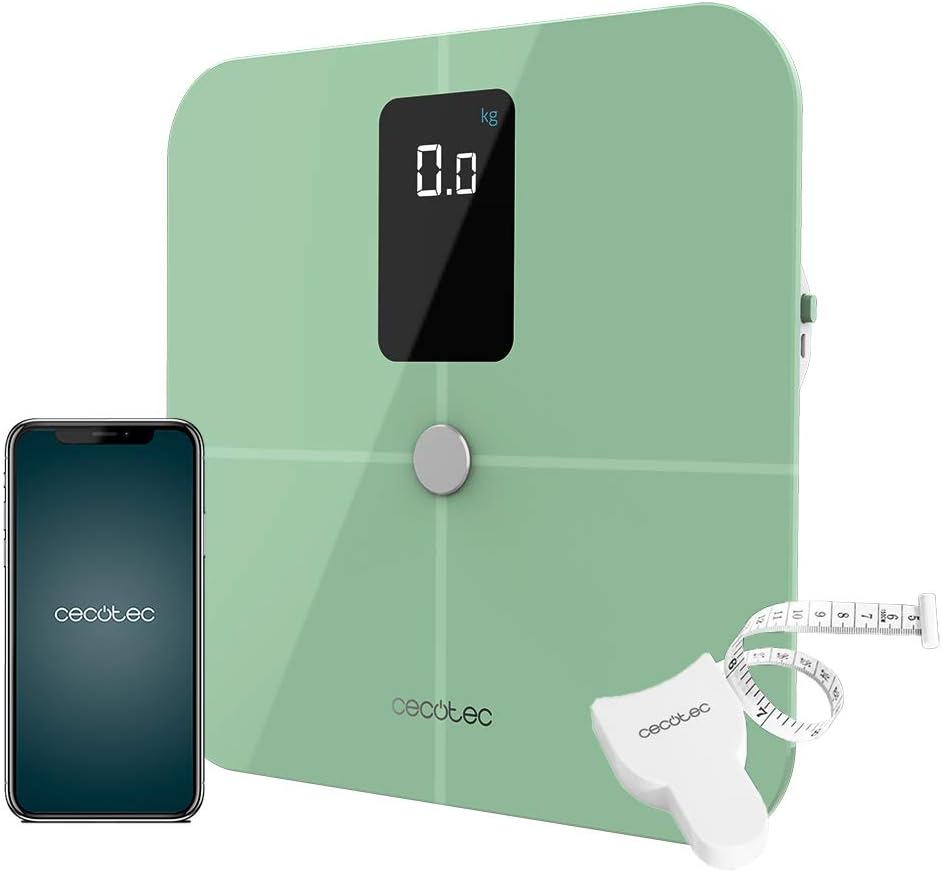Báscula inteligente Cecotec Surface Precision 10400 Smart Healthy Vision Green
