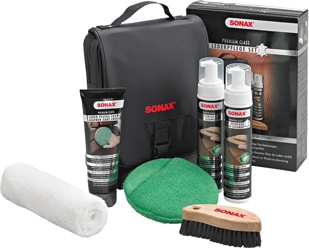 Kit Limpieza e Hidratación para Cuero de Coche SONAX PREMIUM CLASS Leather Care Set