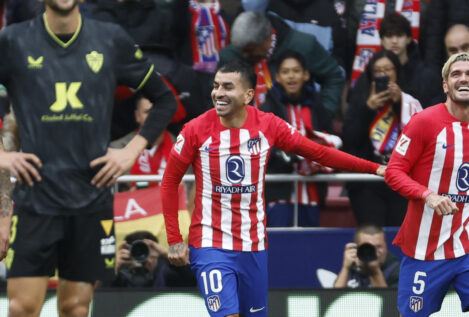 El Atlético sufre ante el colista Almería y sigue intratable en el Metropolitano