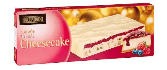 Turrón de cheesecake
