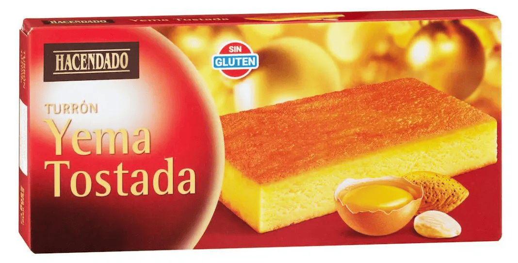 Turrón de yema tostada