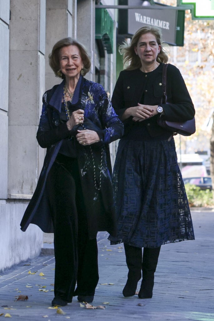 La reina Sofía y la infanta Cristina