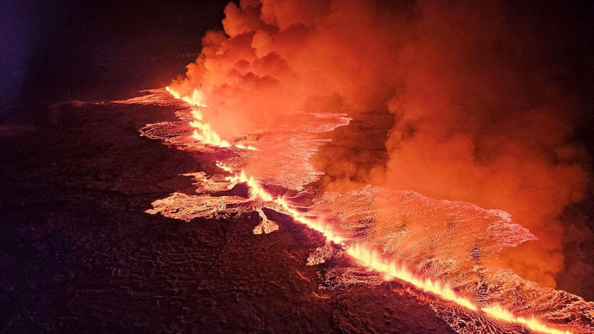 Islandia declara el estado de emergencia por la erupción de un volcán cerca de Grindavik