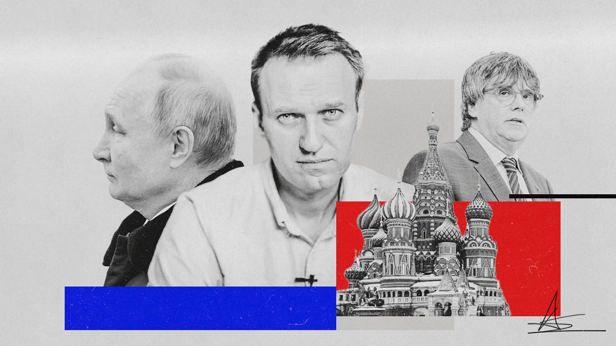 Moscú advirtió a Puigdemont de que le retiraría su apoyo si defendía al opositor Navalni