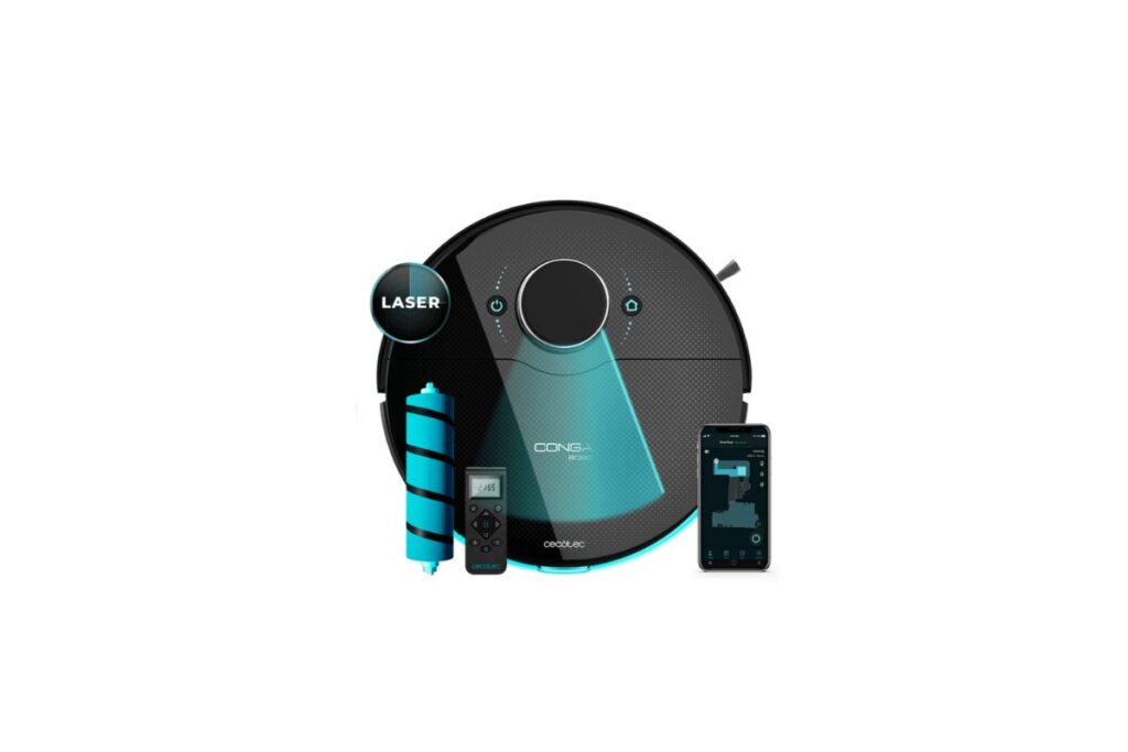 Robot aspirador cecotec conga 8090 ultra x/ friegasuelos/ control por wifi