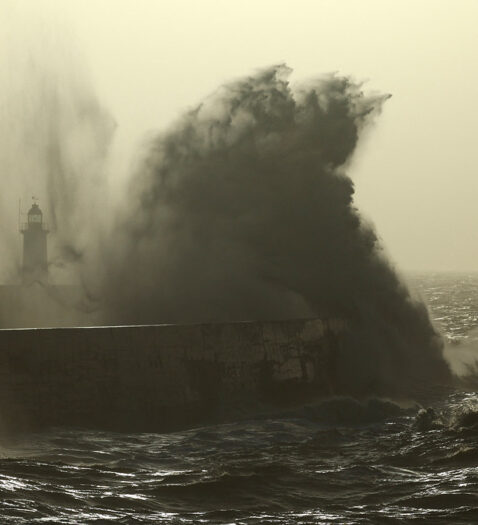 La tormenta Isha, en imágenes