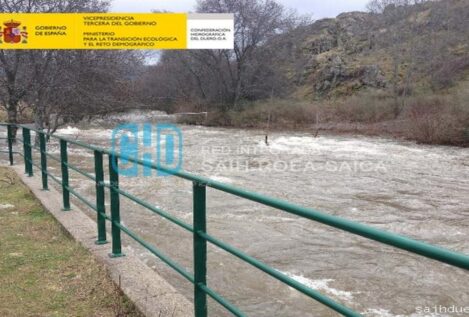 La borrasca Irene tensiona y pone en alerta los ríos en Castilla y León