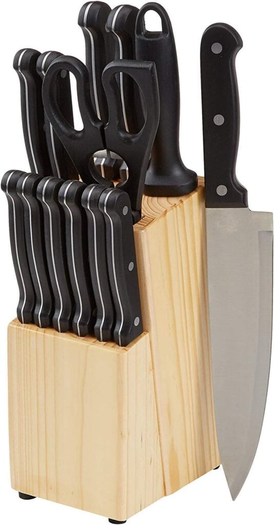 Juego de cuchillos de cocina Amazon Basics P989