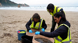 El Gobierno destina 600.000 euros a las labores de limpieza de 'pellets' en Asturias