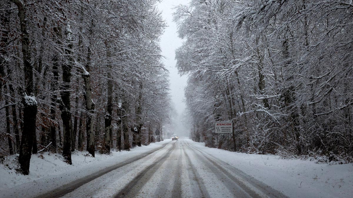 La nieve pone en riesgo este miércoles a nueve provincias del nordeste peninsular