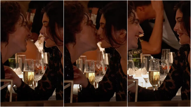 Foto a foto: así ha sido el beso viral de Timothée Chalamet y Kylie Jenner en los Globos de Oro