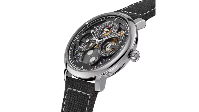 El reloj de Frederique Constant con calendario perpetuo diseñado por Peter Speake