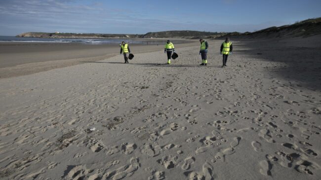 Los 'pellets' recogidos en las playas de Cantabria no llegan a los tres kilos