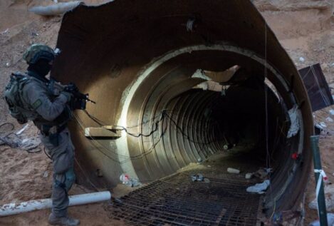 Israel inunda con agua del mar algunos túneles de Hamás bajo la Franja de Gaza