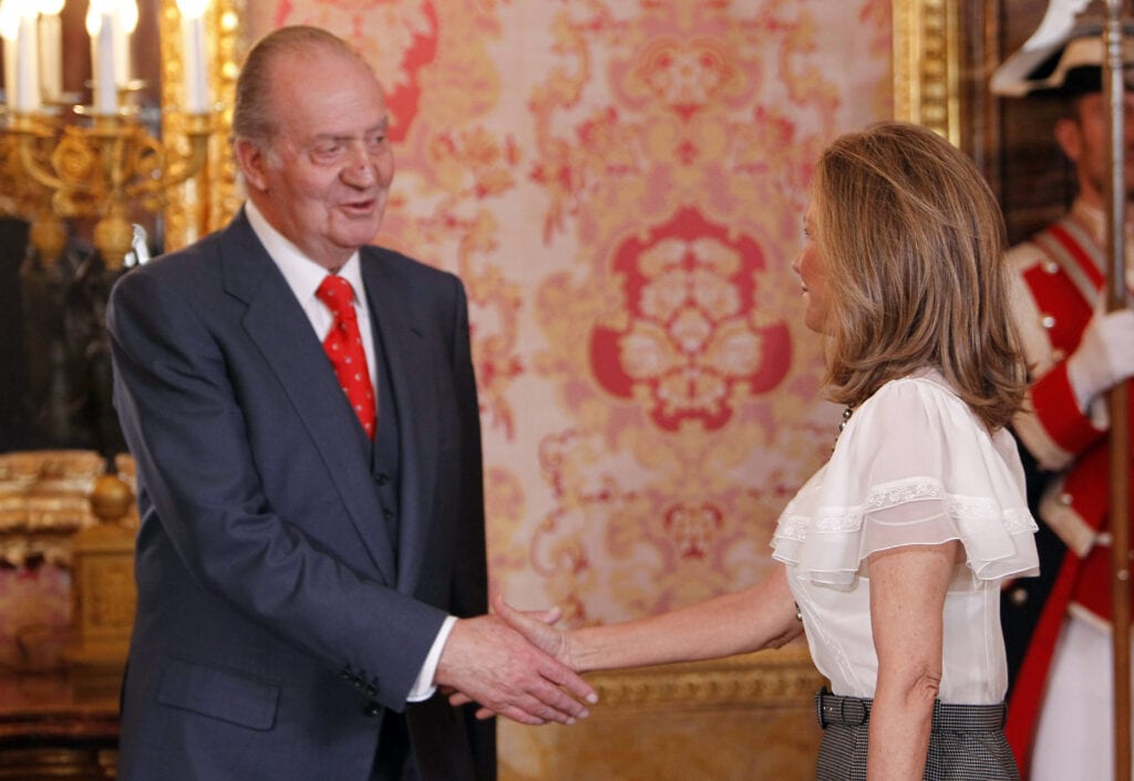 El rey Juan Carlos junto a Alicia Koplowitz.