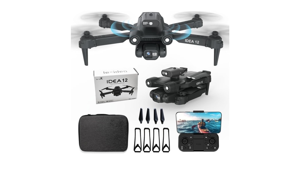 Dron con cámara HD ajustable 1080P le-idea