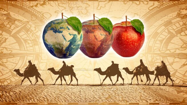 El fascinante viaje intercontinental de las manzanas