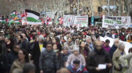 Unas 4.500 personas se manifiestan en Barcelona por el fin del «genocidio» en Palestina