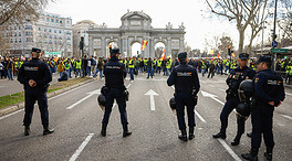 Los agricultores bloquean el centro de Madrid en una nueva jornada de protestas