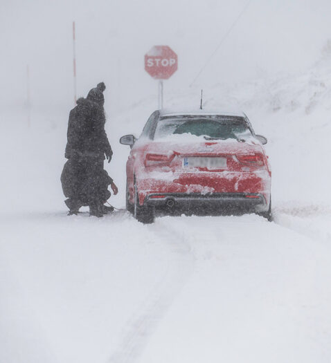 La borrasca Dorothea llega a España con fuertes rachas de viento y nieve