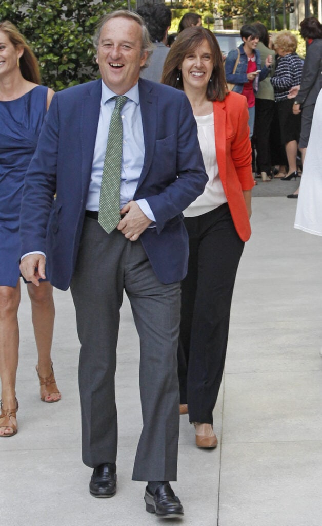 Ana Blanco, junto a su marido en 2012. 