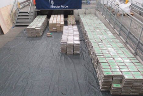Reino Unido incauta el cargamento de cocaína «más grande» de su historia: 5,7 toneladas