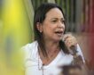 La candidata de la oposición venezolana Machado denuncia un ataque durante un acto
