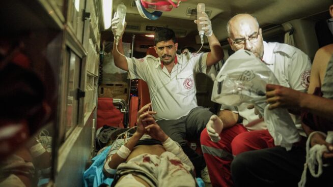 Media Luna Roja denuncia que el Ejército israelí ha comenzado a asaltar el hospital de Al Amal