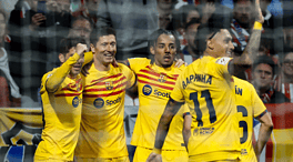 Lewandowski lidera a un Barça muy superior para ganar al Atlético en el Metropolitano