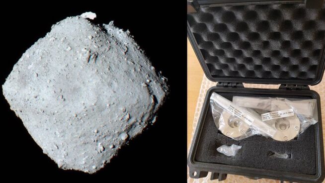 Se abre el maletín con las muestras del asteroide Ryugu enviadas a España