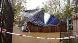 Tres niños heridos por el desplome de la carpa de un planetario en Sevilla con personas dentro