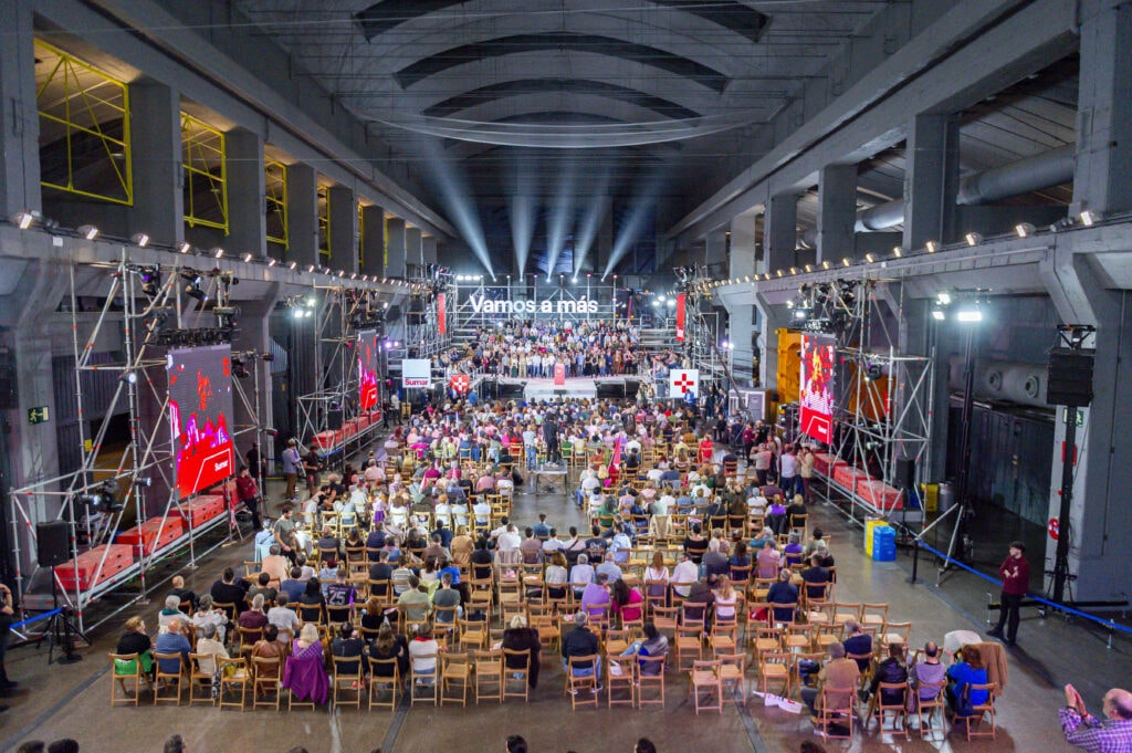 Imagen de la asistencia en la Asamblea fundacional de Sumar en Madrid