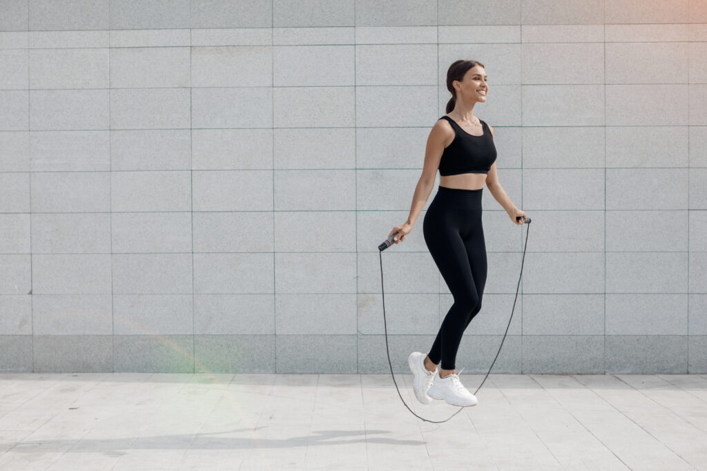Jumping rope is perfect for burning calories