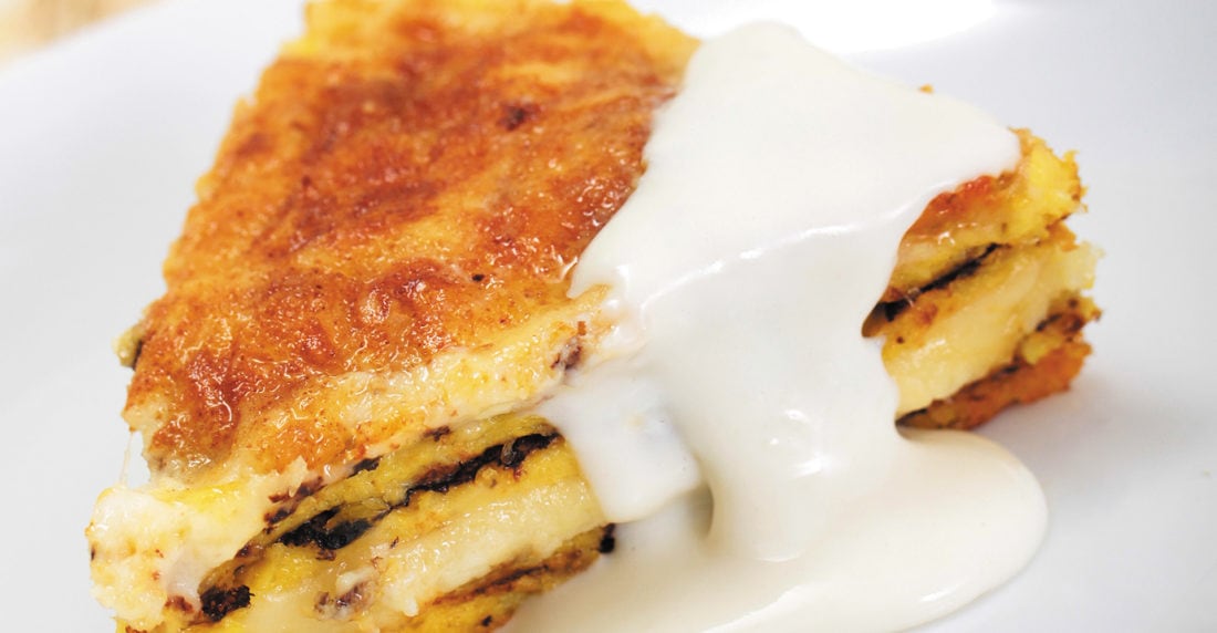 Gratén de cachapa, un pastel muy especial