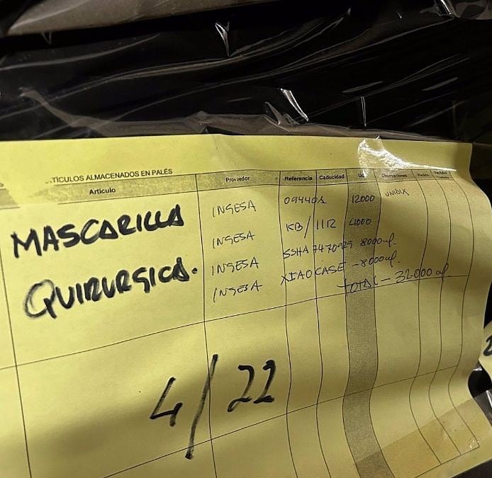 La Guardia Civil no investiga el origen de las 700.000 mascarillas de Almendralejo