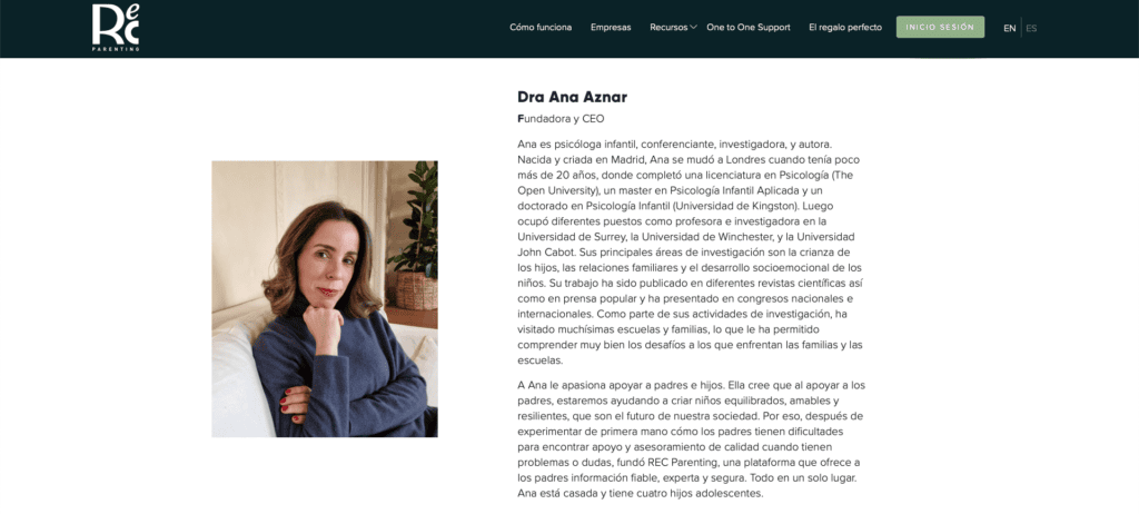 La plataforma que ha creado Ana Aznar.