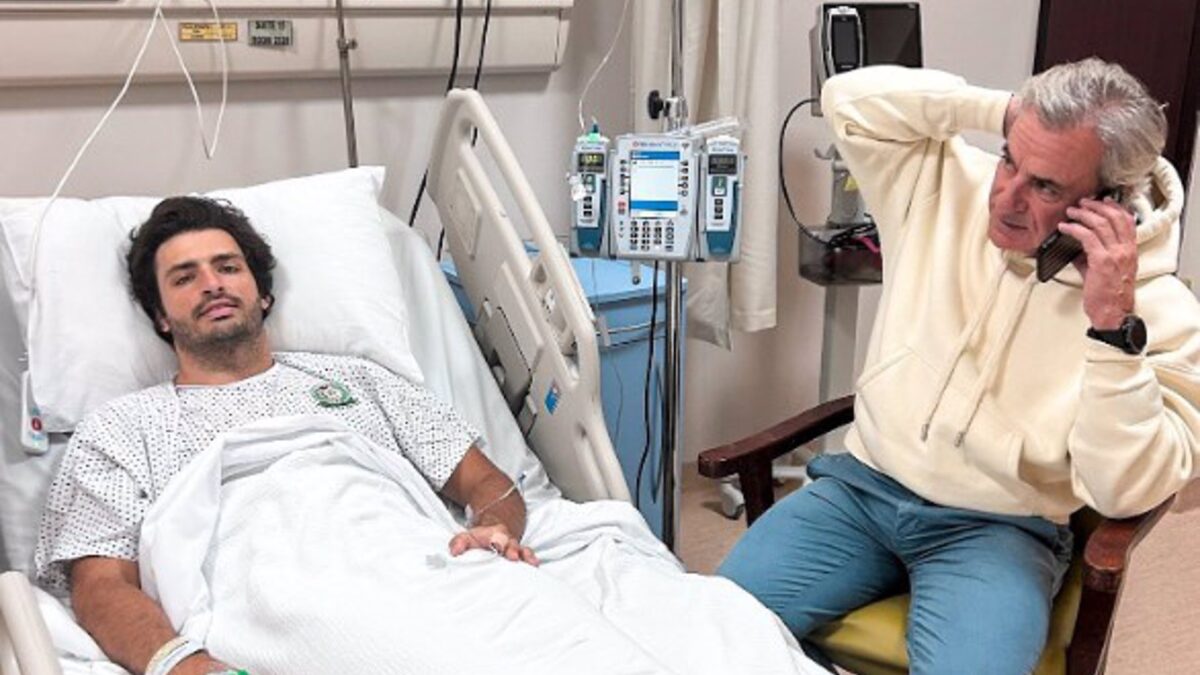 Carlos Sainz, operado de apendicitis: «Me siento mucho mejor»