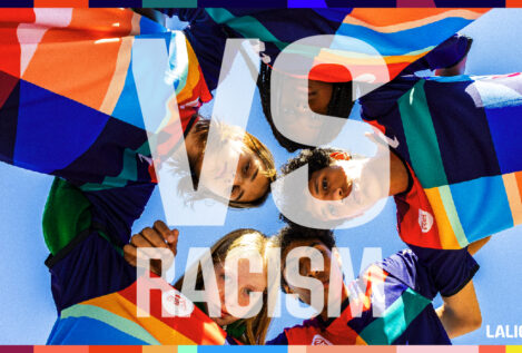 LaLiga acentúa su lucha contra el racismo con acciones de la iniciativa 'Vs racism' esta jornada
