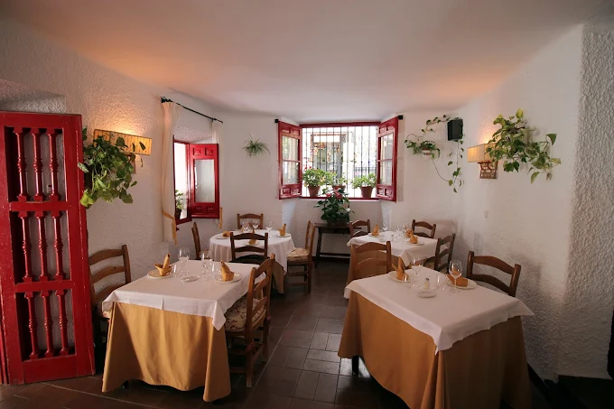 Interior del Restaurante El Mirlo Blanco, Mijas. 
Restaurante El Mirlo Blanco