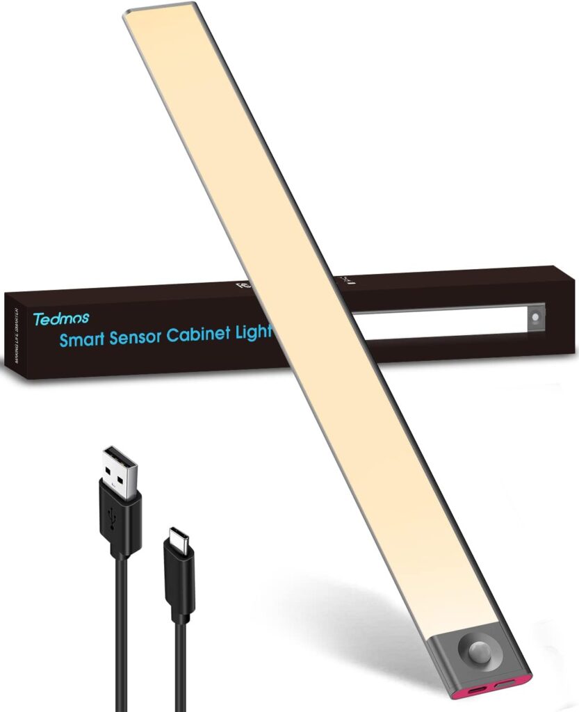 Luz LED adhesiva con sensor de movimiento Tedmos TD-UCL-16in-USB.01